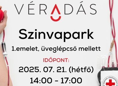 Véradás júliusban a Szinvaparkban