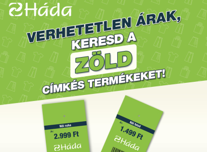 Zöld címkés kedvezmény a Hádában